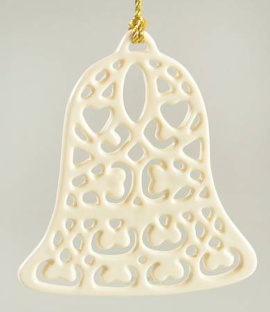 Pierced Ivory Ornaments Bell - Boxed