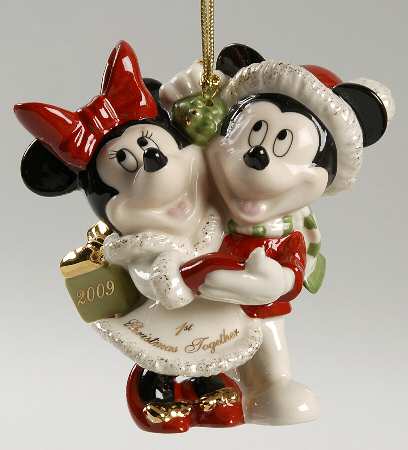 Mickey & Minnie First Christmas 2009 1st Christmas Together - Boxed