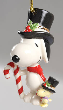 Whimsical Snoopy Ornaments Snoopy & Woodstock 75th Anniversary - Boxed