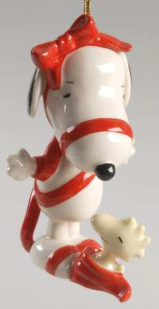 Whimsical Snoopy Ornaments With Love-From Snoopy-Red - With Box