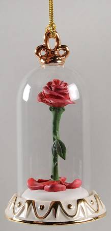 Beauty & the Beast Ornaments Rose - Boxed