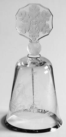 Crystal Christmas Bell Dashing Through The Snow - No Box