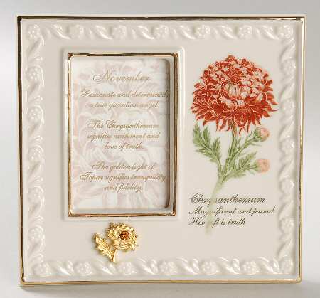 China Treasures Birthstone Frames November - Boxed