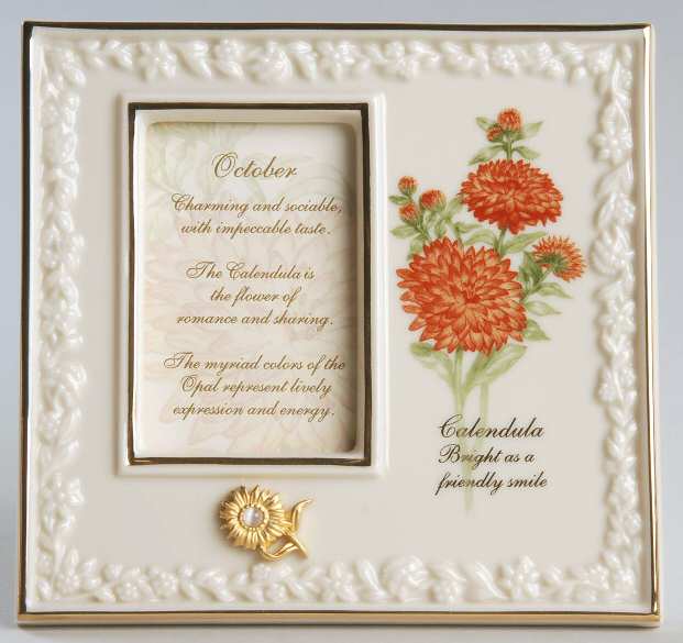 China Treasures Birthstone Frames October - No Box