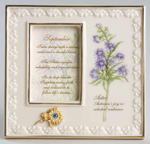 China Treasures Birthstone Frames September - Boxed
