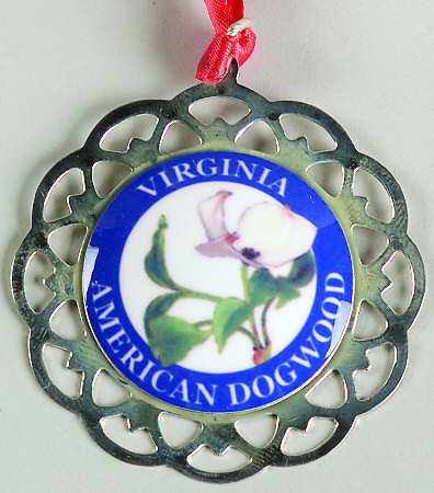 State Flower Medallion Virginia-American Dogwood - Boxed