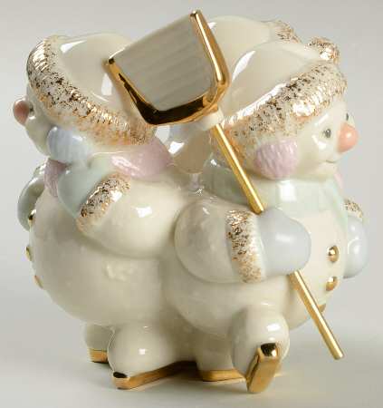 Snowlight Collection Candlestick W/ Shovel - No Box