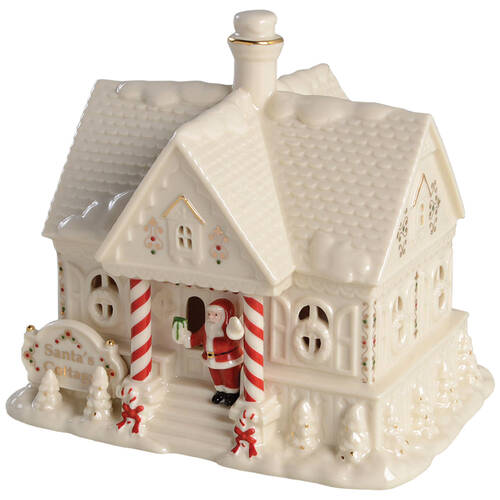 Mistletoe Park Village Santa's Cottage - Boxed