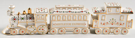 Mistletoe Park Village Train-3 Piece Boxed Set - Boxed