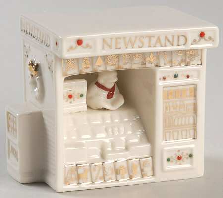 Mistletoe Park Village News Stand - Boxed