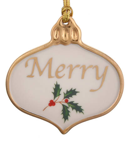 Charms Holiday Sentiment Charm - Merry - Boxed