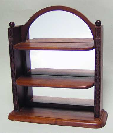 Snow White Treasure Boxes Mirrored Display Shelf - Display Rack Wood