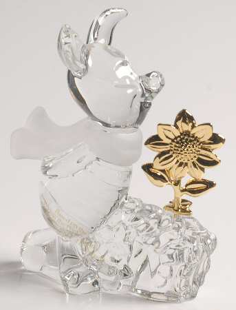 Winnie the Pooh Collection Piglet-With Gold Flower - Boxed