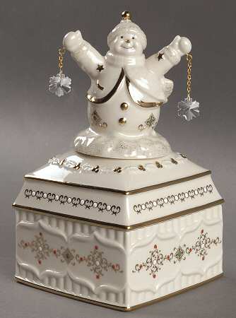 China Jewels Musicals Snowman-Joy To The World - Boxed