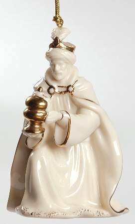 Nativity Ornaments-Figural King Kneeling - No Box