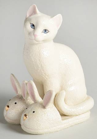 Classic Cat Collection Kitty Slippers - Boxed