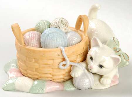 Classic Cat Collection A Basket Of Fun-Longaberger - Boxed
