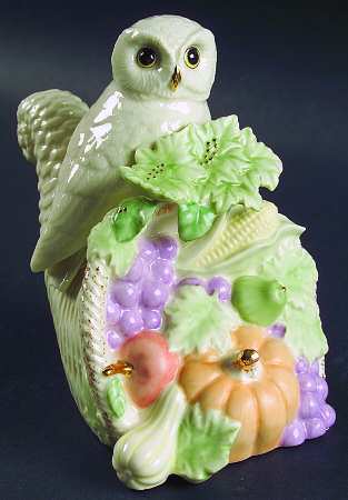 Garden Bird Music Box Collection Owl's Autumn Song-Autumn Leaves - Boxed
