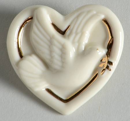 Lenox Jewelry Peaceful Heart Pin-Dove - Boxed