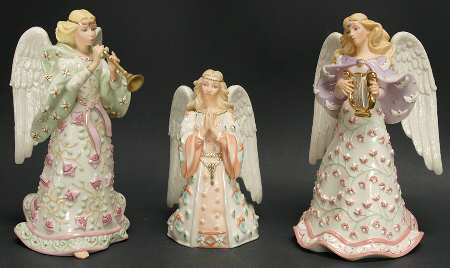 A King Is Born Nativity Angels Set Of 3 - Boxed