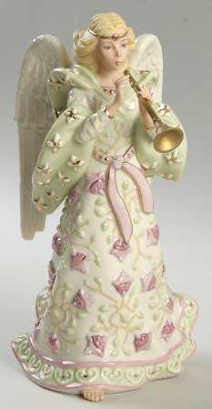 A King Is Born Nativity Angel With Horn - No Box