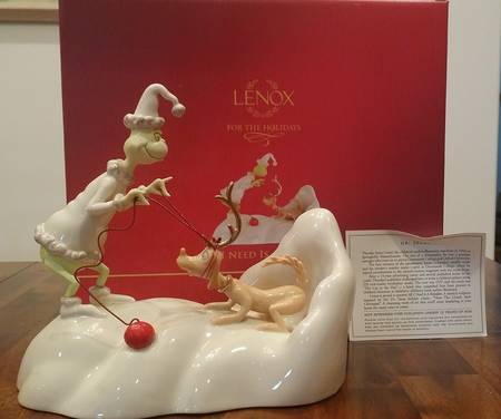 Dr Seuss Figurines All I Need Is A Reindeer - Musical - Boxed