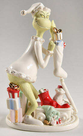 Dr Seuss Figurines Grinch's Wagon - Boxed