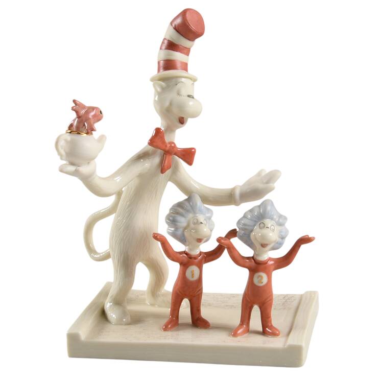 Dr Seuss Figurines Thing One And Thing Two - Boxed