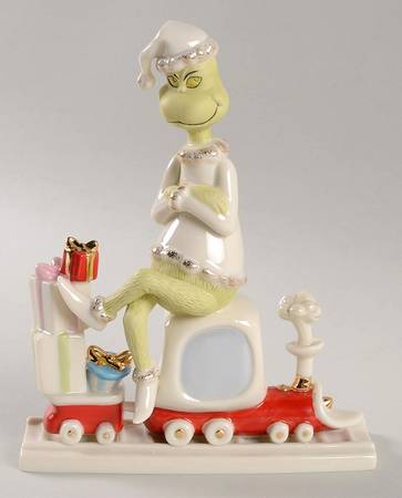 Dr Seuss Figurines All Aboard With Mr. Grinch - Boxed