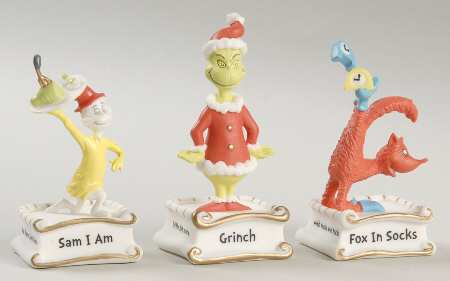 Dr Seuss Figurines A Season Of Seuss Thimbles-Set Of 3 - No Box