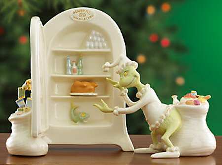 Dr Seuss Figurines Grinch Grabs The Christmas Feast - Boxed