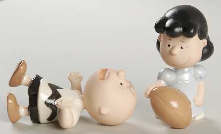 Peanuts Figurines Tough Break Charlie Brown-2 Pc Set - No Box