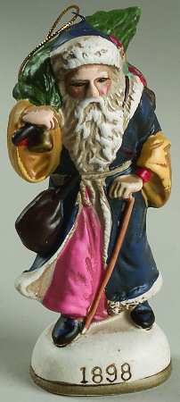 Memories of Santa St Nicholas With Walking Stick - Boxed