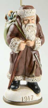 Memories of Santa Santa In Brown Suit - Boxed