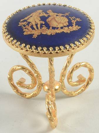 Limoges Miniature Figurines & Giftware Table-Cobalt - No Box