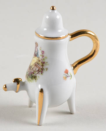 Limoges Miniature Figurines & Giftware Samovar - White Reading - No Box