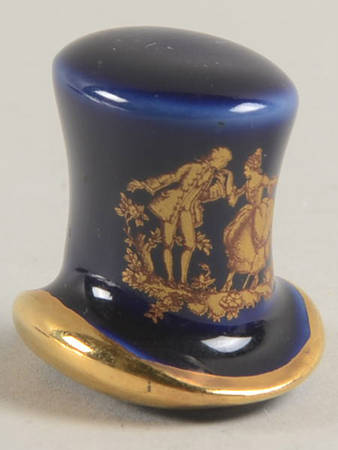 Limoges Miniature Figurines & Giftware Top Hat - No Box