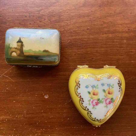 Limoges Miniature Figurines & Giftware Yellow Heart Shape - No Box