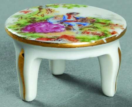 Limoges Miniature Figurines & Giftware Round Table - No Box