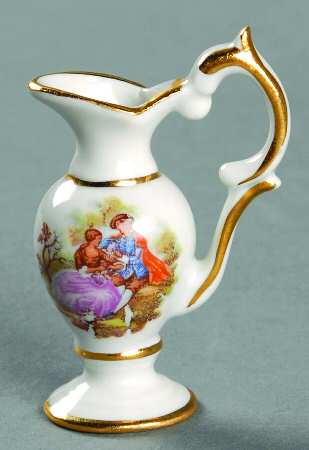 Limoges Miniature Figurines & Giftware Pitcher-Pastoral - No Box