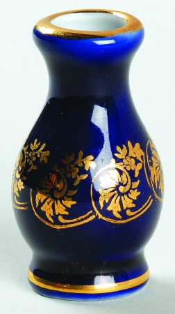Limoges Miniature Figurines & Giftware Blue Vase - No Box