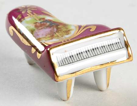 Limoges Miniature Figurines & Giftware Piano-Red - No Box