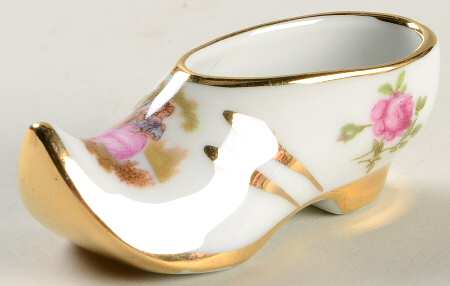 Limoges Miniature Figurines & Giftware Dutch Shoe - No Box