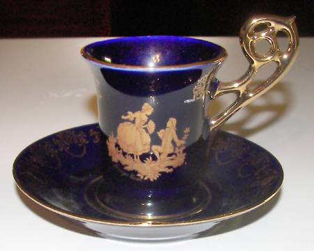 Limoges Miniature Figurines & Giftware Cup & Saucer-Propsal - No Box