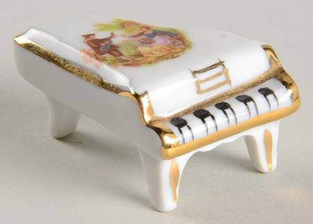 Limoges Miniature Figurines & Giftware Piano-Lute Player - No Box