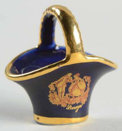 Limoges Miniature Figurines & Giftware Basket - No Box