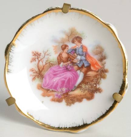 Limoges Miniature Figurines & Giftware Miniature Plate-Pastoral - No Box