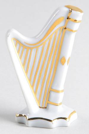Limoges Miniature Figurines & Giftware Harp-White - No Box