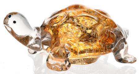 Lenox Art Glass Figurines Riverbed Ranger-Turtle - No Box