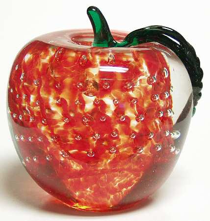 Lenox Art Glass Figurines Orchard Glory-Apple - Boxed